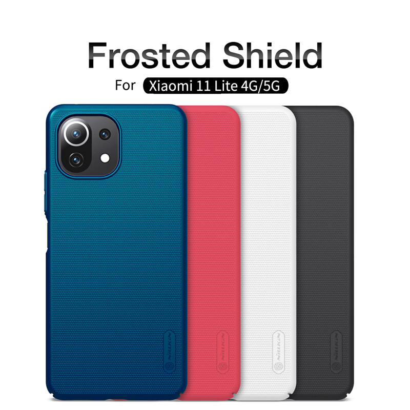 Nillkin Matte Case for Xiaomi Mi 11 Lite / Mi11 lite 5G NE Super Frosted Shield Mobile Phone Shell Ultra Thin Plastic Back Cover PC Hard Cases