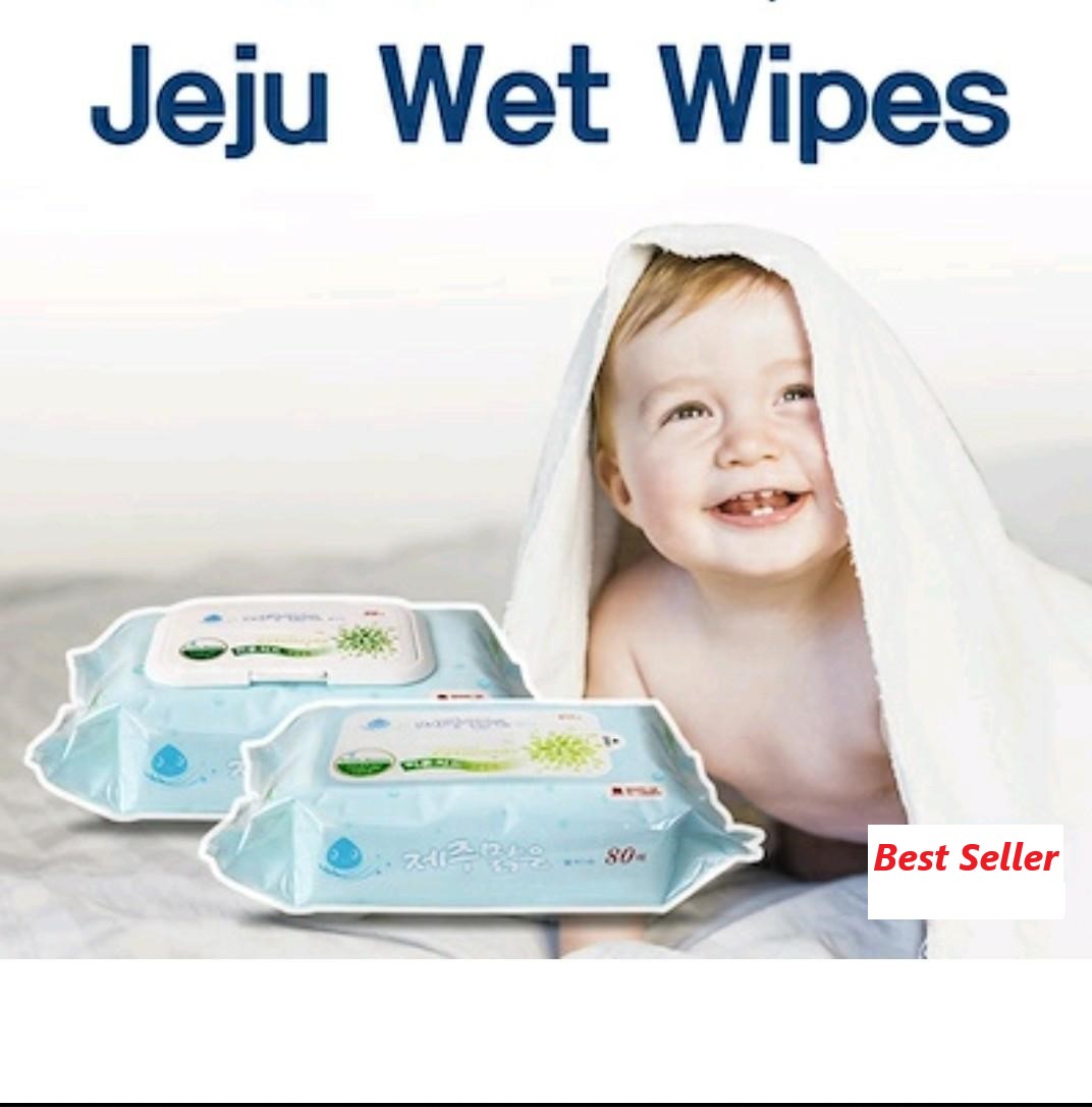 Jeju Wet Wipes / Baby Wet wipes / Refill x10 pack - Cap x9 pack /  Manufactured on Sept 2026