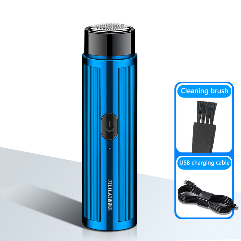 Mini USB Electric Shaver Razor Portable Rotary Cutter Head Beard Stubble Trimmer